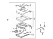 Chevy Silverado 3500 HD Center Console Latch Diagram - 84551975