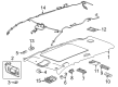 Chevy Blazer EV Sun Visor Diagram - 26451300