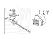 Cadillac CTS Brake Master Cylinder Repair Kit Diagram - 19209229