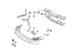 Pontiac Bumper Cover Diagram - 12335556