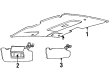 Chevy Beretta Sun Visor Diagram - 22636523