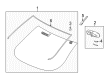 Pontiac Aztek Windshield Diagram - 10304292
