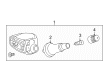 Cadillac XT4 TPMS Sensor Diagram - 13540607