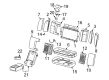 Cadillac CTS Seat Covers Diagram - 19122716
