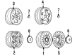 Oldsmobile Cutlass Supreme Spare Wheel Diagram - 12510323