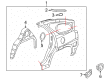Pontiac Fuel Filler Housing Diagram - 10301827