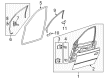 Chevy SS Door Seal Diagram - 92055872