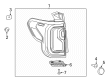 GMC Hummer EV SUV Body Mount Hole Plug Diagram - 84221533