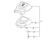 Saturn Engine Cover Diagram - 12599601