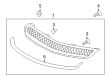 Chevy Captiva Sport Grille Diagram - 25911316