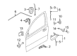 Pontiac G3 Door Lock Cylinder Diagram - 93745274