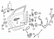 Chevy Silverado 1500 Rear Door Striker Diagram - 13591437