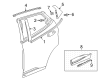 Chevy Bolt EUV Door Moldings Diagram - 42788378