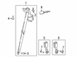 Cadillac XT6 Seat Belt Diagram - 86802065