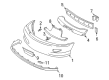 Chevy Cavalier Bumper Cover Diagram - 22597556