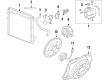 Cadillac SRX Cooling Fan Assembly Diagram - 25931645