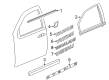 Chevy Silverado 3500 HD Door Moldings Diagram - 15950342