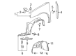 Pontiac Fender Splash Shield Diagram - 20815093