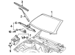 Saturn SL2 Sun Visor Diagram - 21035015