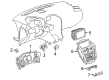 Cadillac HVAC Control Module Diagram - 13585879