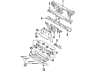 Saturn Radiator Support Diagram - 21124394