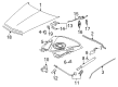 Cadillac Lift Support Diagram - 10446862