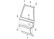 Oldsmobile Cutlass Cruiser Door Moldings Diagram - 20000942