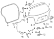 Chevy Sonic Lift Support Diagram - 95152167
