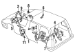 Chevy Lumina APV ABS Control Module Diagram - 16163576