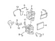 Cadillac STS A/C Hose Diagram - 19130000
