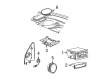Saturn SW2 Car Speakers Diagram - 21024449