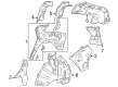 Cadillac LYRIQ Fender Splash Shield Diagram - 85609101