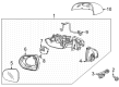 Buick Encore GX Car Mirror Diagram - 42676134