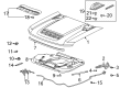 Chevy Silverado 3500 HD Hood Diagram - 84830121