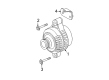 Saturn Vue Alternator Bracket Diagram - 12582021