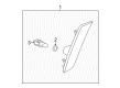 Cadillac Side Marker Light Diagram - 20874072