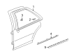 Cadillac Seville Door Moldings Diagram - 25683035