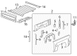 Chevy Silverado 3500 HD Exhaust Heat Shield Diagram - 23445324