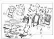 Cadillac ELR Seat Covers Diagram - 23496615