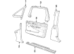 Pontiac Trans Sport Door Moldings Diagram - 10257745