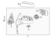 Chevy Car Mirror Diagram - 22919747