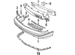 Oldsmobile Cutlass Supreme Bumper Cover Diagram - 10091209