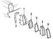 Chevy K5 Blazer Turn Signal Light Connector Diagram - 8914822