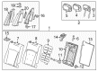 Cadillac XTS Seat Covers Diagram - 22891037