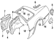 Oldsmobile Firenza Door Moldings Diagram - 22533840