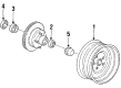 Chevy Monte Carlo Wheel Cover Diagram - 14091942