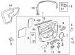 Chevy Interior Door Handle Diagram - 95175659