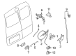 Chevy City Express Interior Door Handle Diagram - 19316983