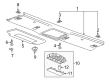 Buick Cascada Sun Visor Diagram - 13496459
