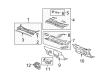 GMC Acadia Weather Strip Diagram - 25844425